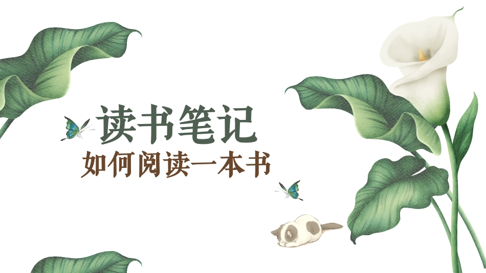 读书笔记《如何阅读一本书》主题班会