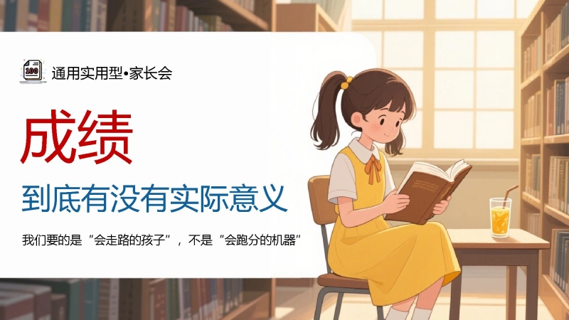 【通用】家长会【成绩到底有没有实际意义】