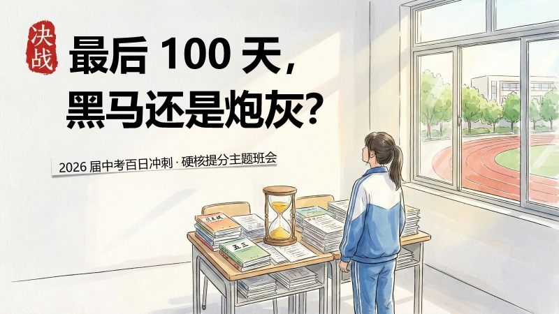 【初三】中考百日冲刺誓师主题班会：最后一百天黑马还是炮灰